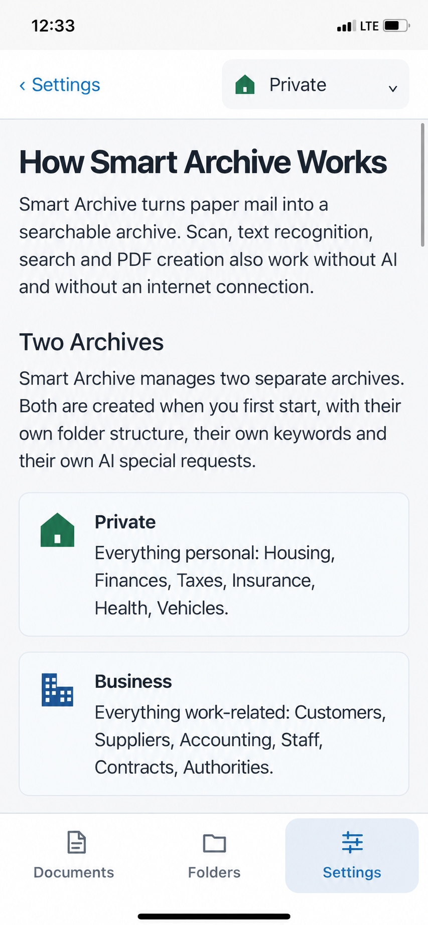 Help and introduction: How Smart Archive works