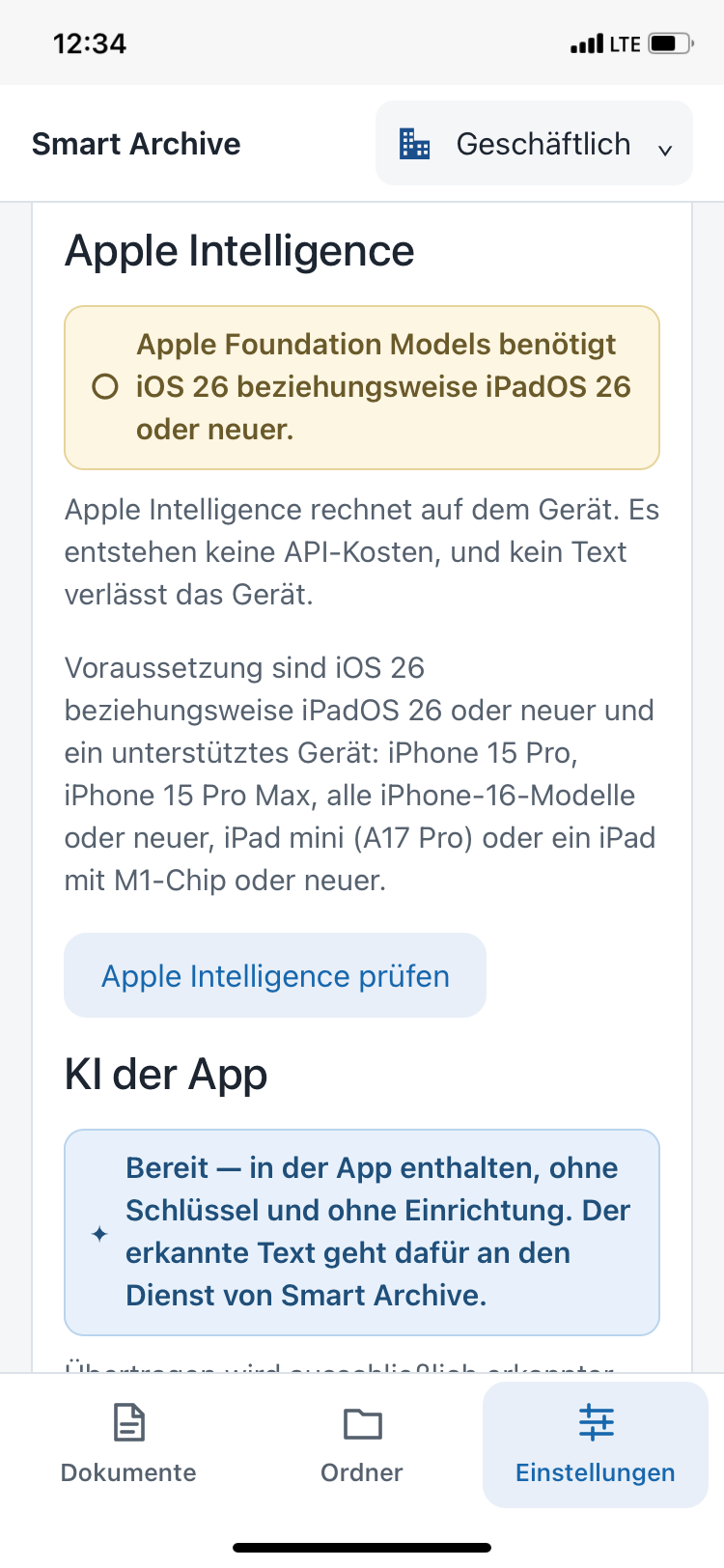 Apple Intelligence mit Voraussetzungen